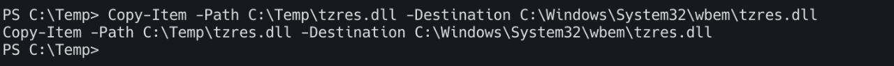Copy tzres.dll